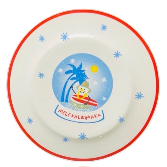 Sur La Table Christmas Snowman Dessert Plates 7.5" Set of 4 Holiday - Picture 9 of 12